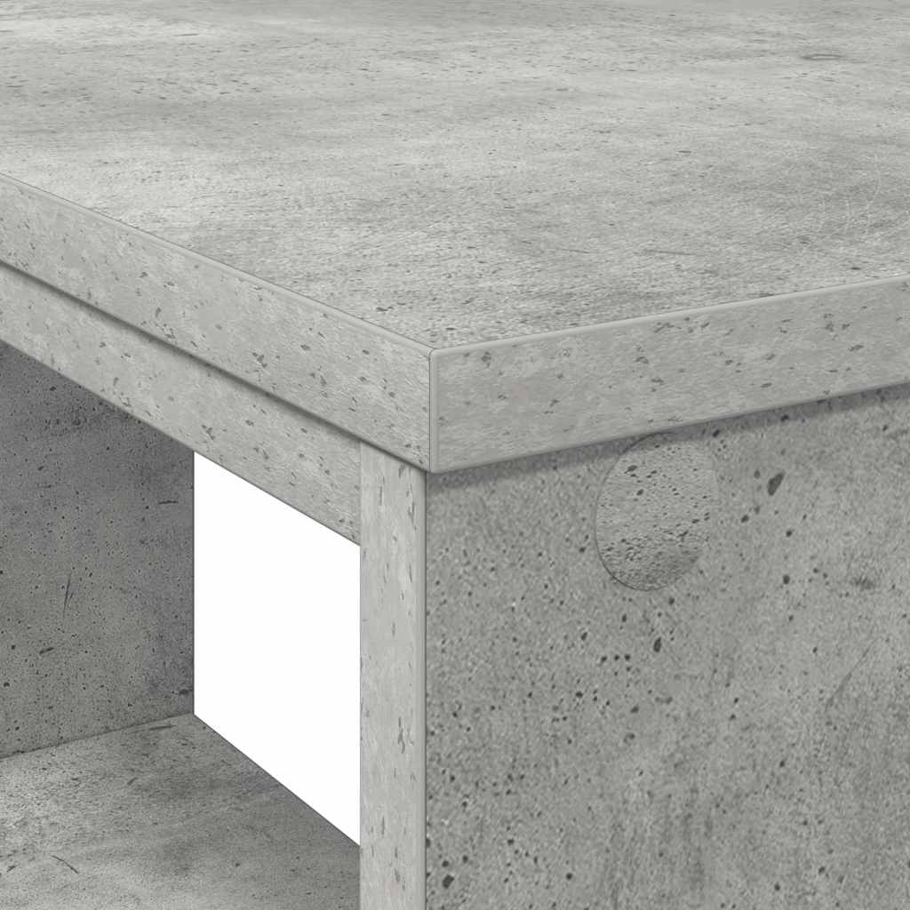 Galds ar plauktu Betona pelēks 90 x 50 x 75 cm Inženierijas koks