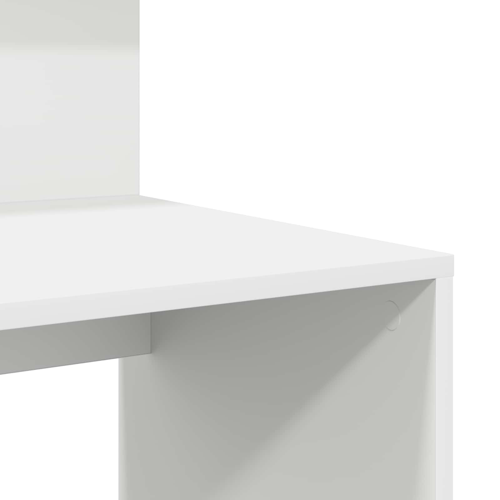 Stalas su saugojimu Balta 90 x 48 x 101.5 cm Apdirbta mediena