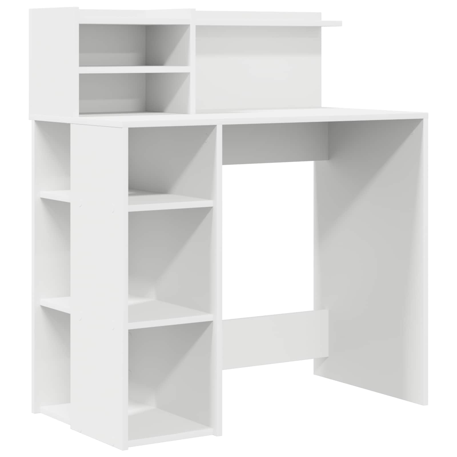 Stalas su saugojimu Balta 90 x 48 x 101.5 cm Apdirbta mediena