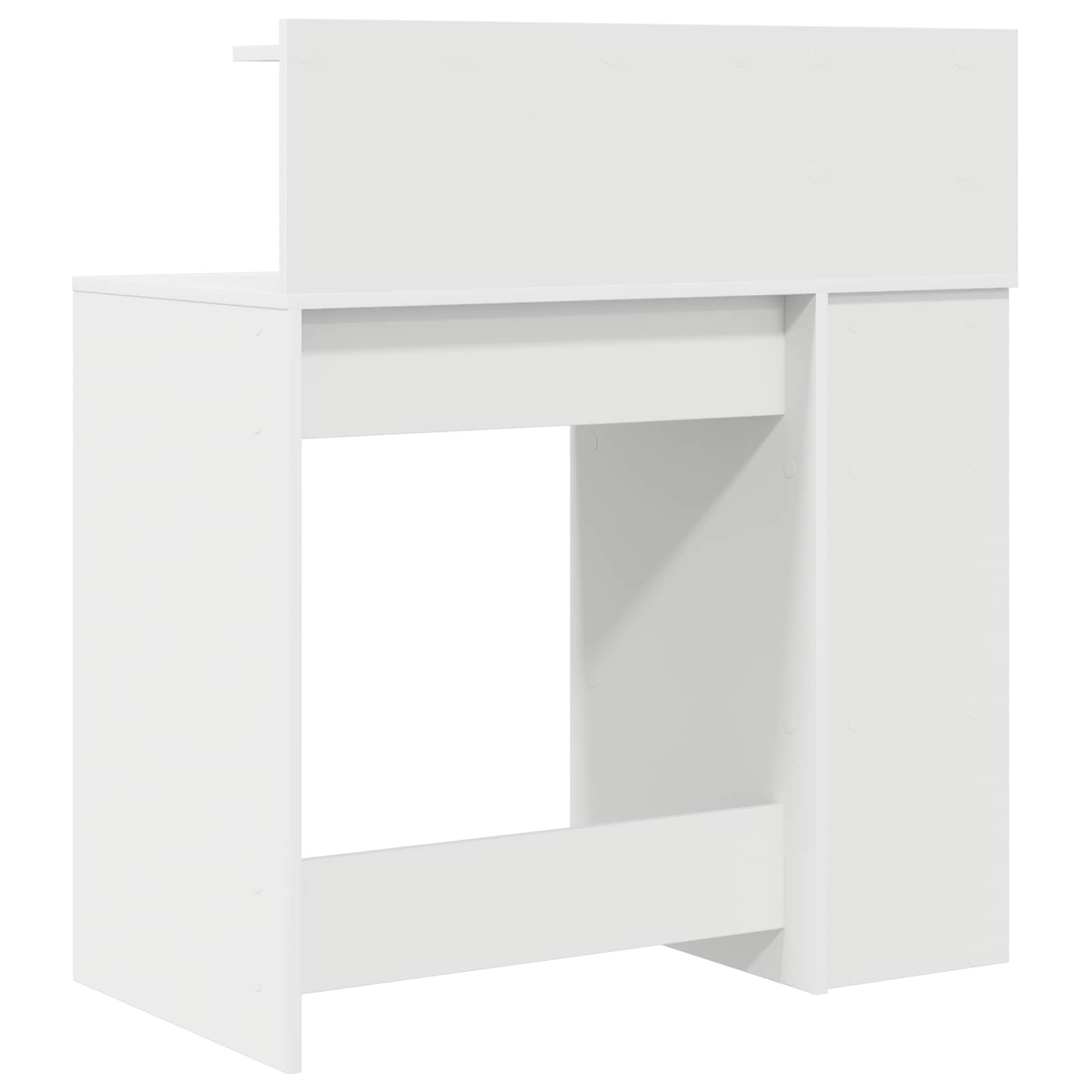 Stalas su saugojimu Balta 90 x 48 x 101.5 cm Apdirbta mediena