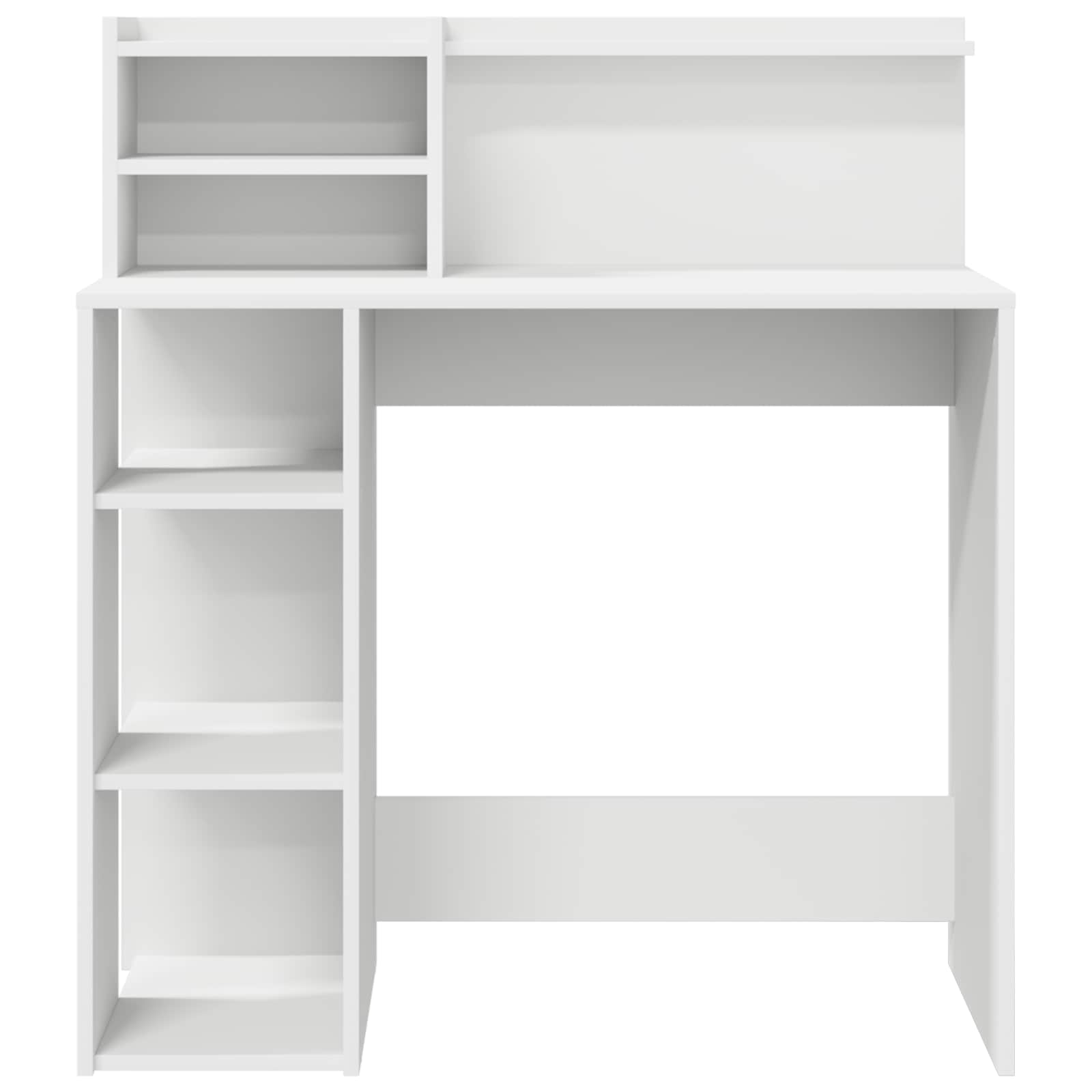 Stalas su saugojimu Balta 90 x 48 x 101.5 cm Apdirbta mediena