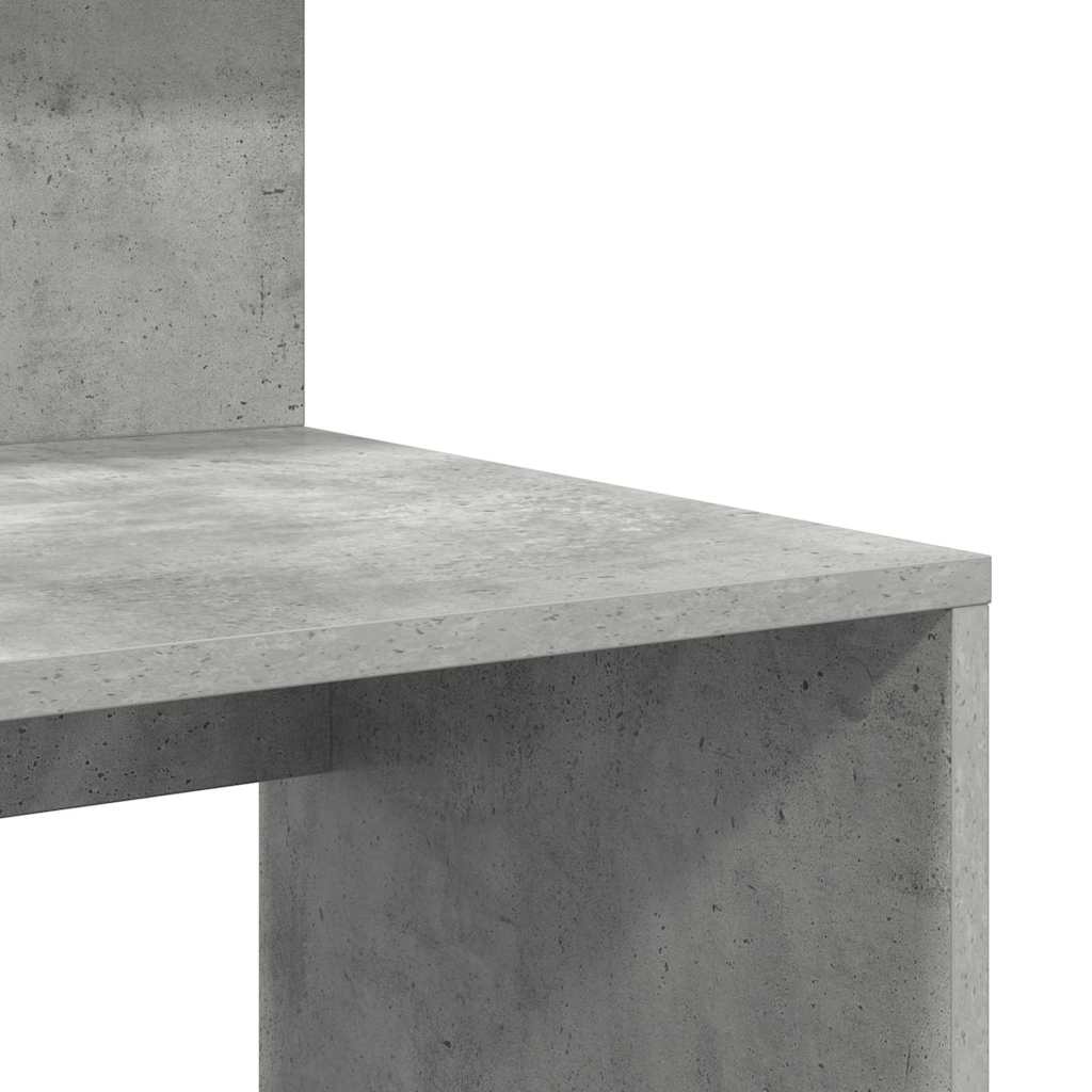 Stalas su saugojimu su lentyna Betono pilka 90 x 48 x 101.5 cm