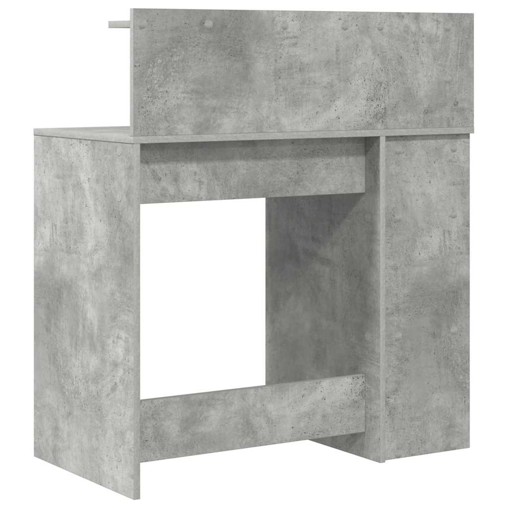 Stalas su saugojimu su lentyna Betono pilka 90 x 48 x 101.5 cm