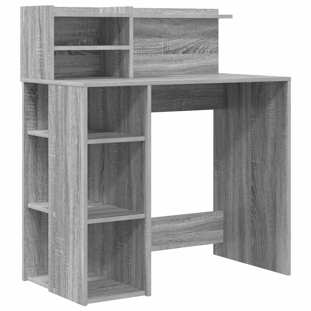 Galds ar uzglabāšanas vietu Pelēks sonoma ozols 90 x 48 x 101.5 cm