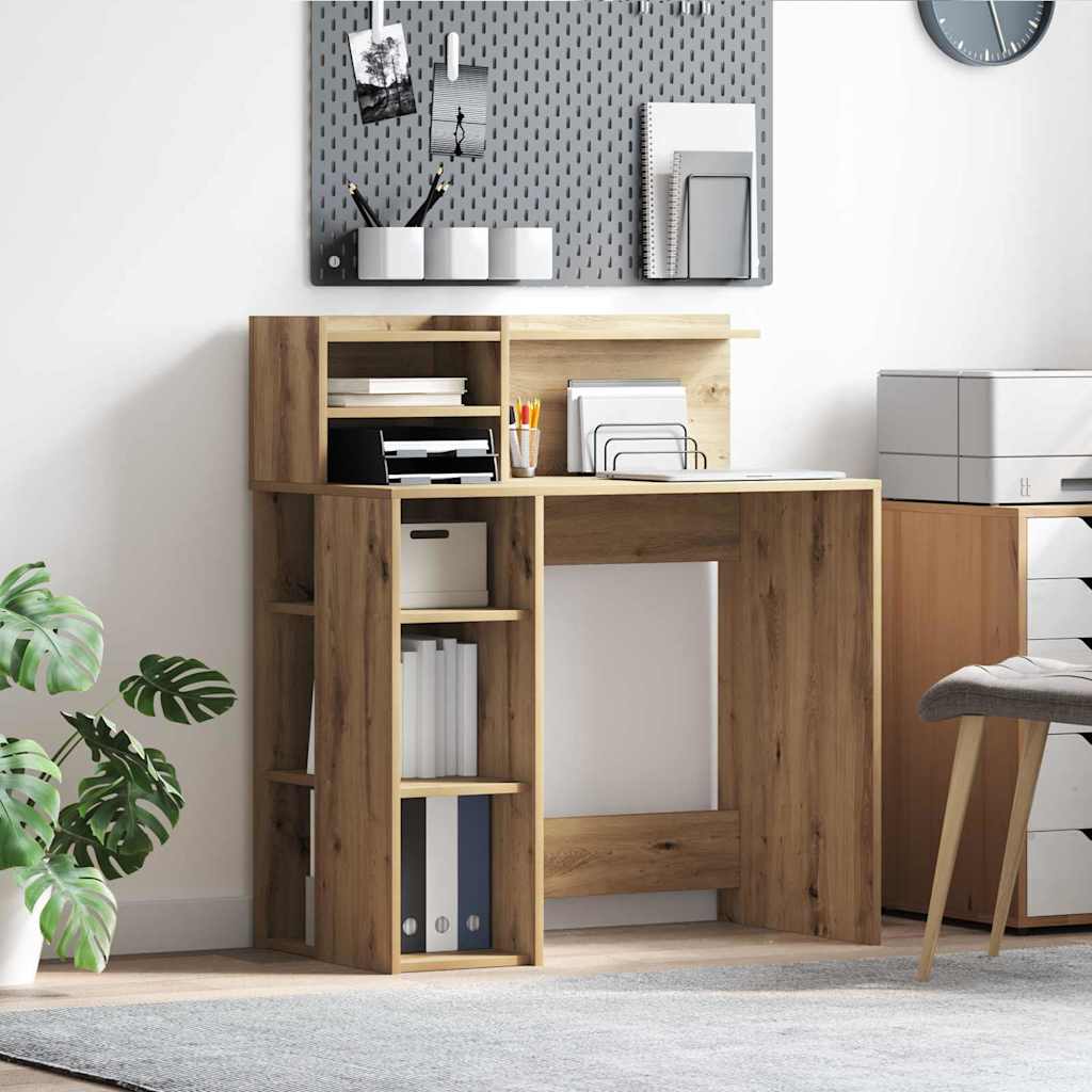 Table with storage artisan oak 90 x 48 x 101.5 cm