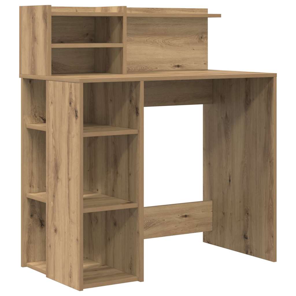 Table with storage artisan oak 90 x 48 x 101.5 cm