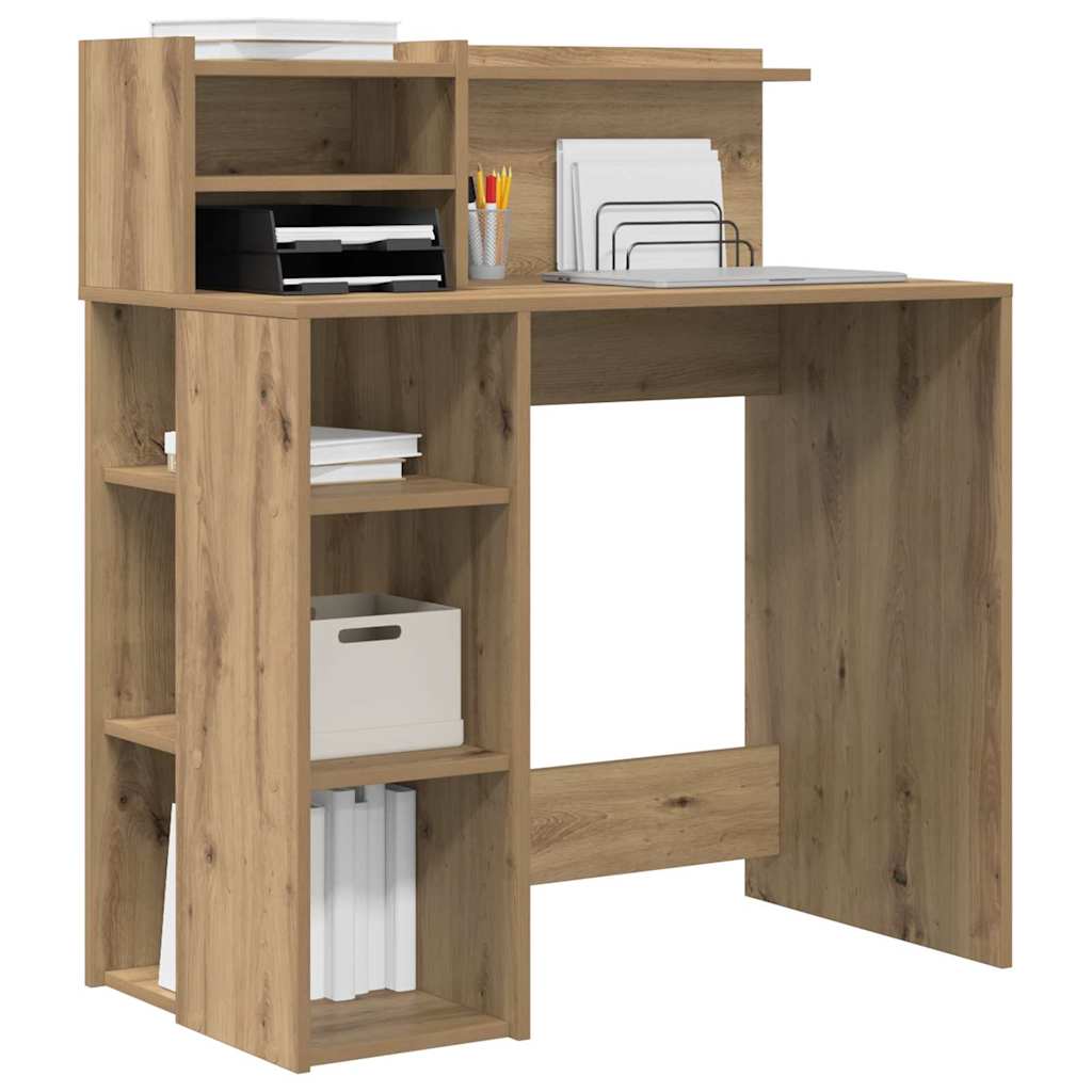 Table with storage artisan oak 90 x 48 x 101.5 cm