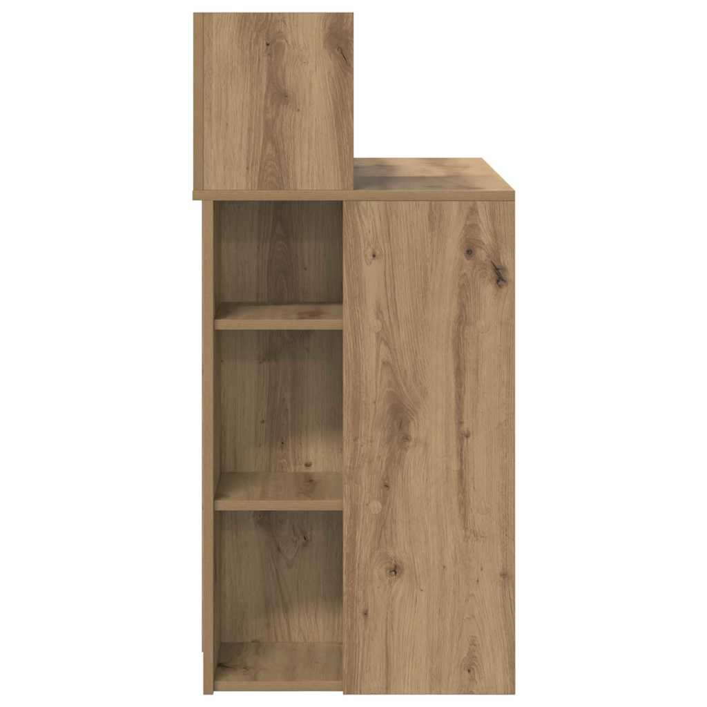 Table with storage artisan oak 90 x 48 x 101.5 cm
