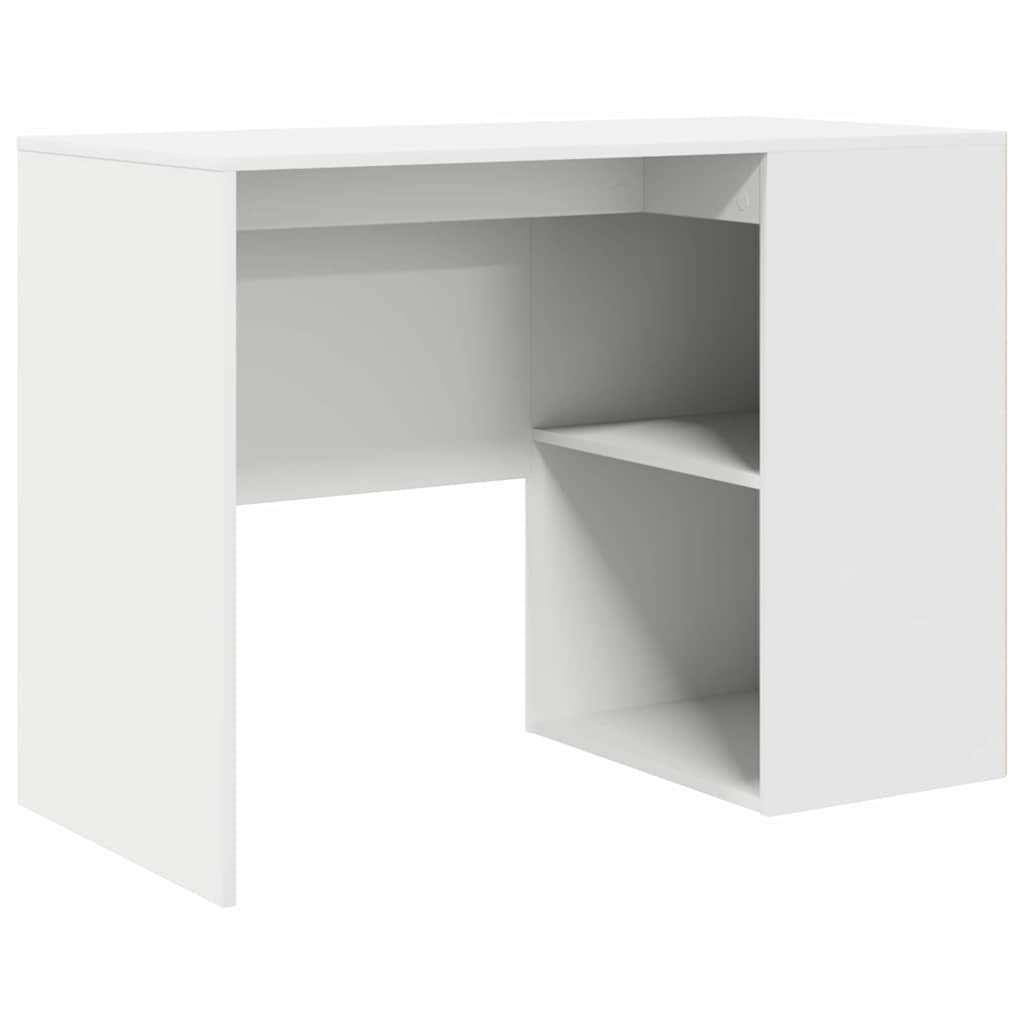 Galds ar plauktu Balts 102 x 50 x 75 cm Apstrādāta koksne