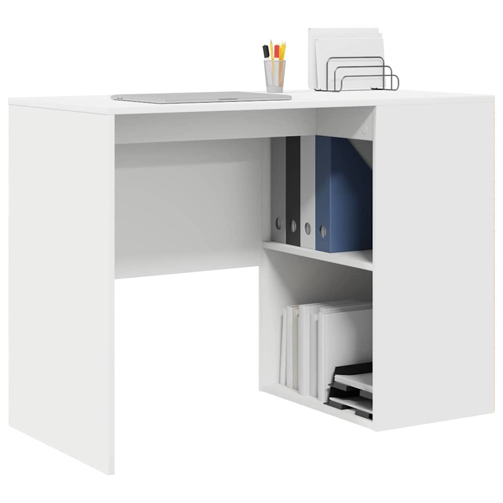 Galds ar plauktu Balts 102 x 50 x 75 cm Apstrādāta koksne