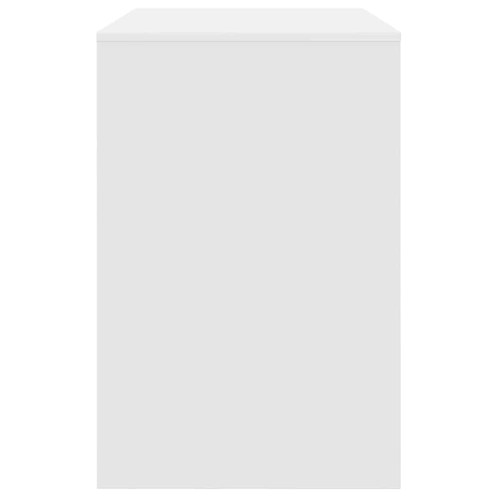 Galds ar plauktu Balts 102 x 50 x 75 cm Apstrādāta koksne