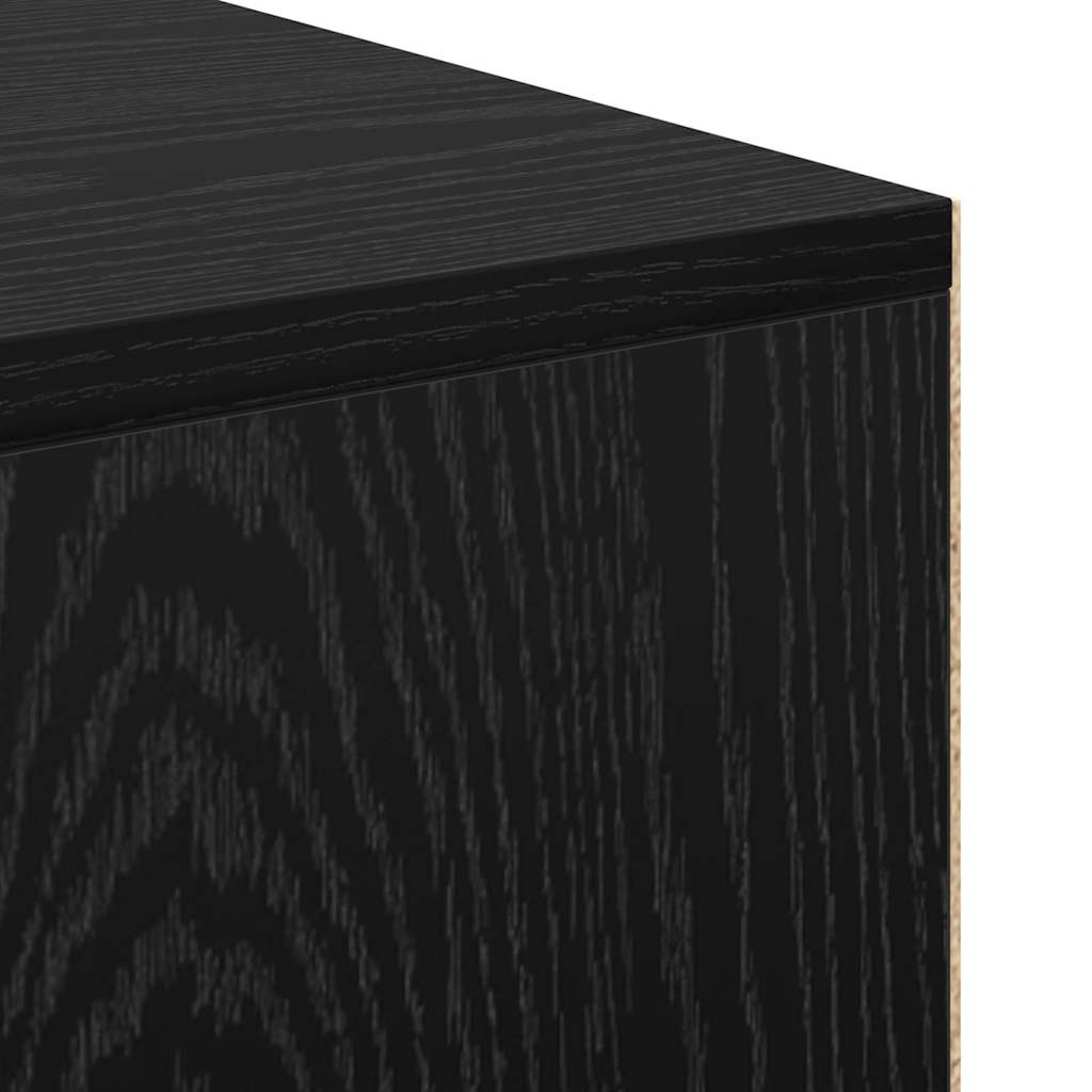 Black oak table 102 x 50 x 75 cm Engineered wood