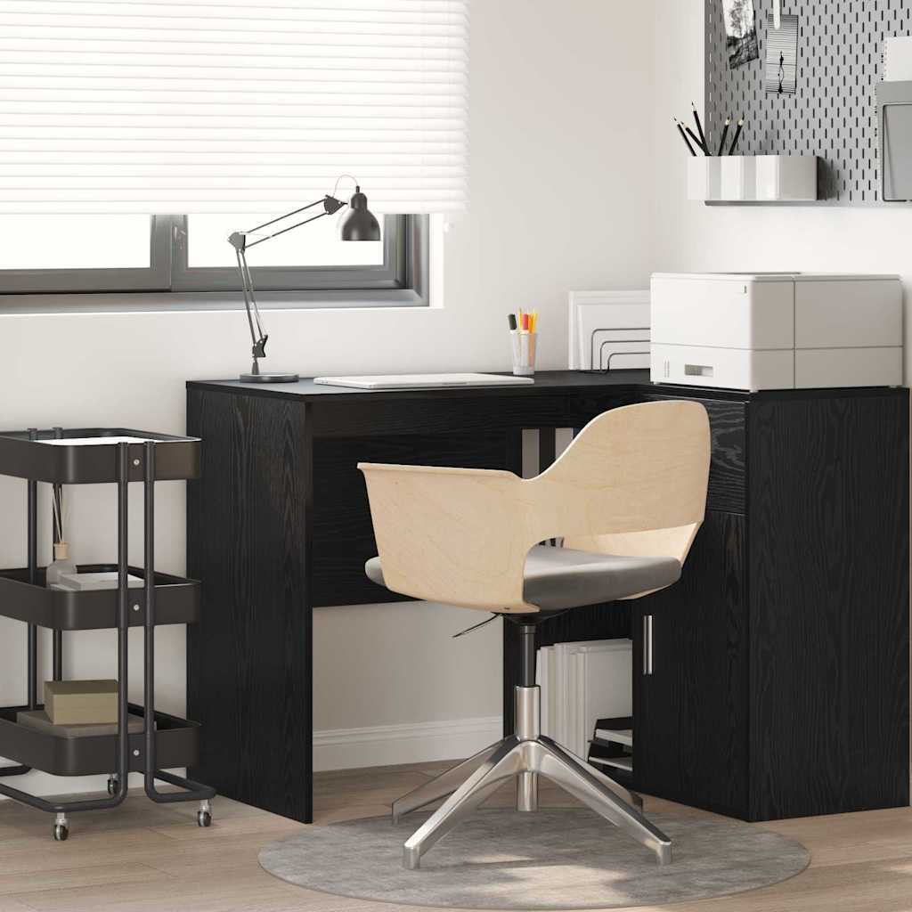Black oak table 102 x 50 x 75 cm Engineered wood