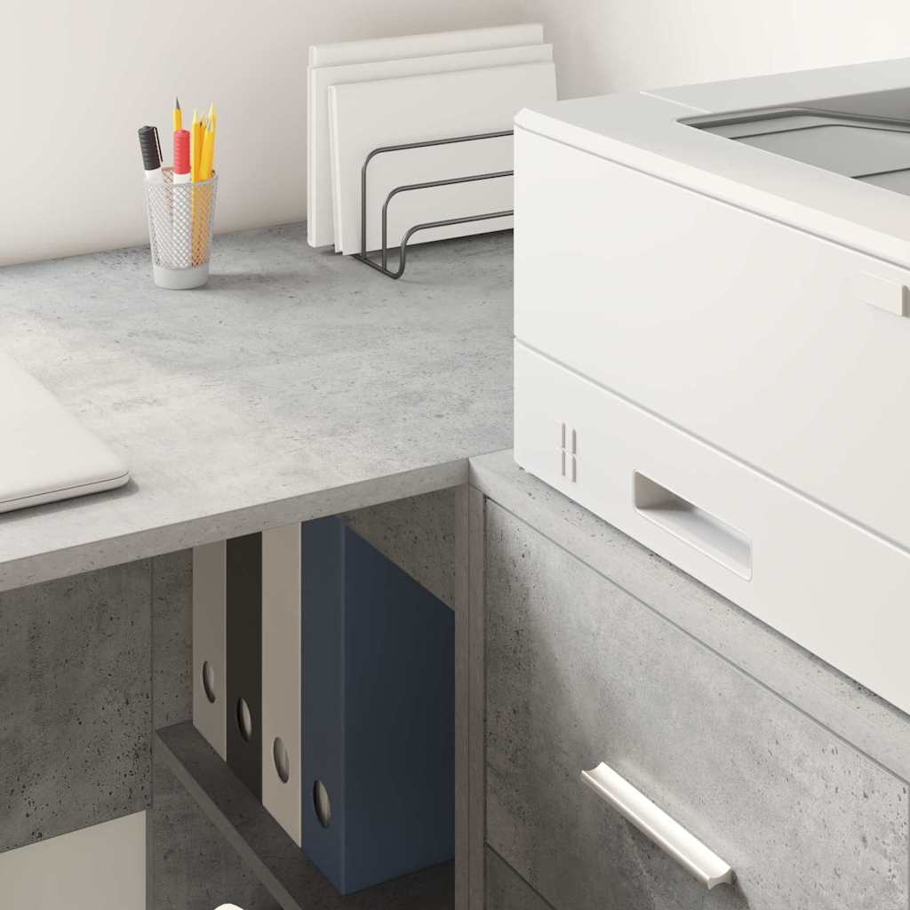 Table Concrete grey 102 x 50 x 75 cm Engineered wood