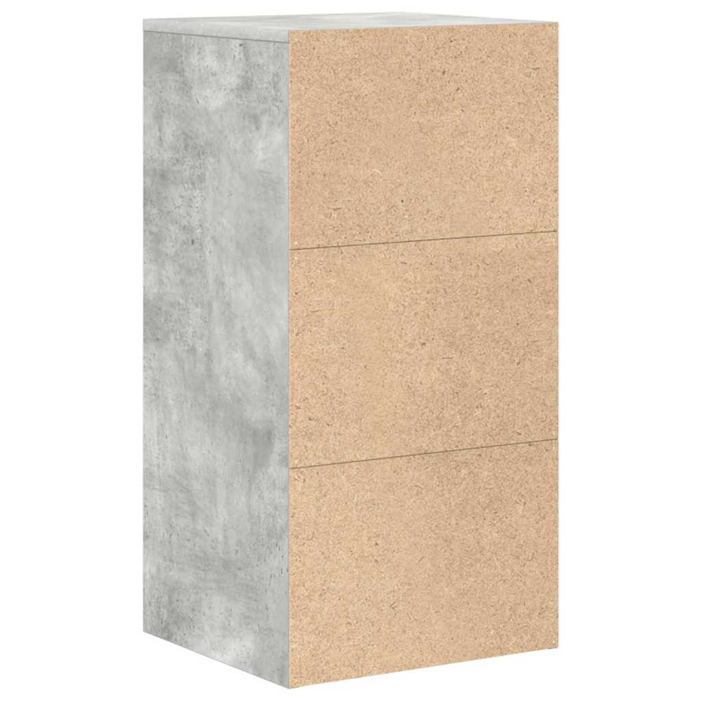 Kabalas su stalčių Betono pilka 38 x 34 x 75 cm