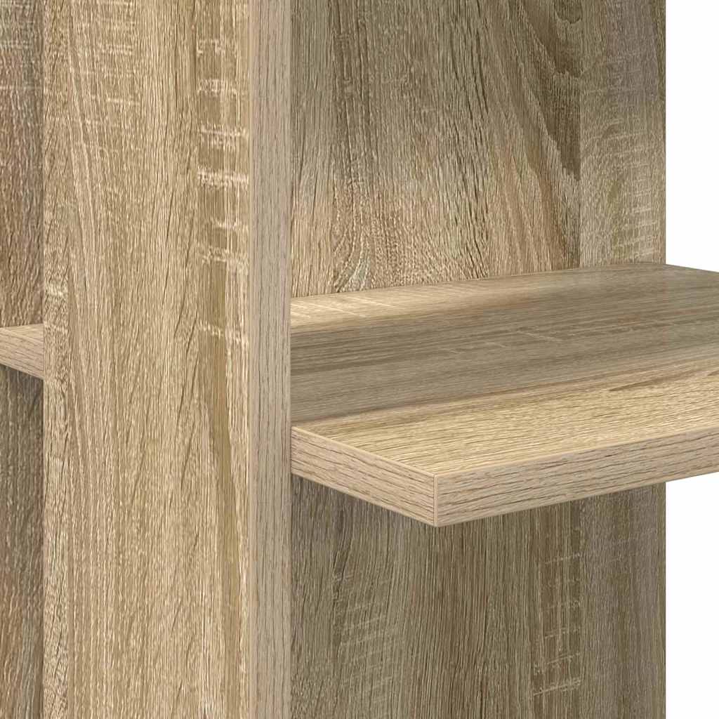 Corner desk with storage system with shelf Sonoma oak