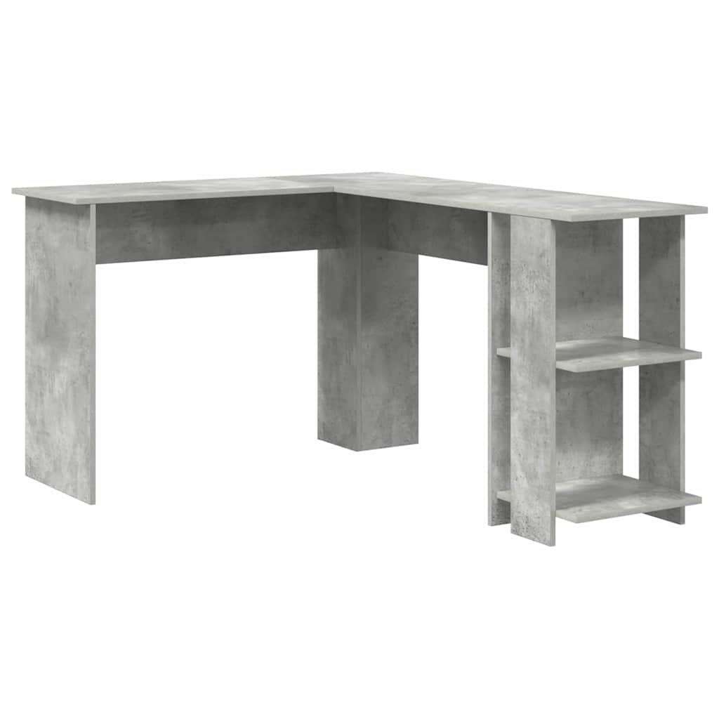 Kampinis rašomasis stalas Betono pilka 140 x 113,5 x 75 cm