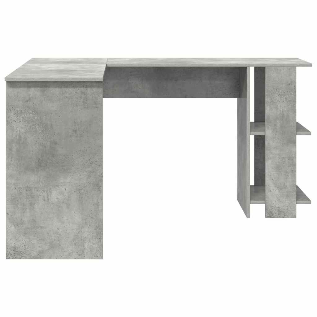 Kampinis rašomasis stalas Betono pilka 140 x 113,5 x 75 cm