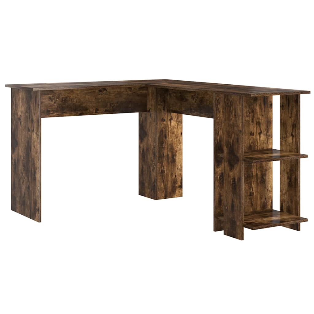 Corner Desk Smoked Oak 140 x 113.5 x 75 cm