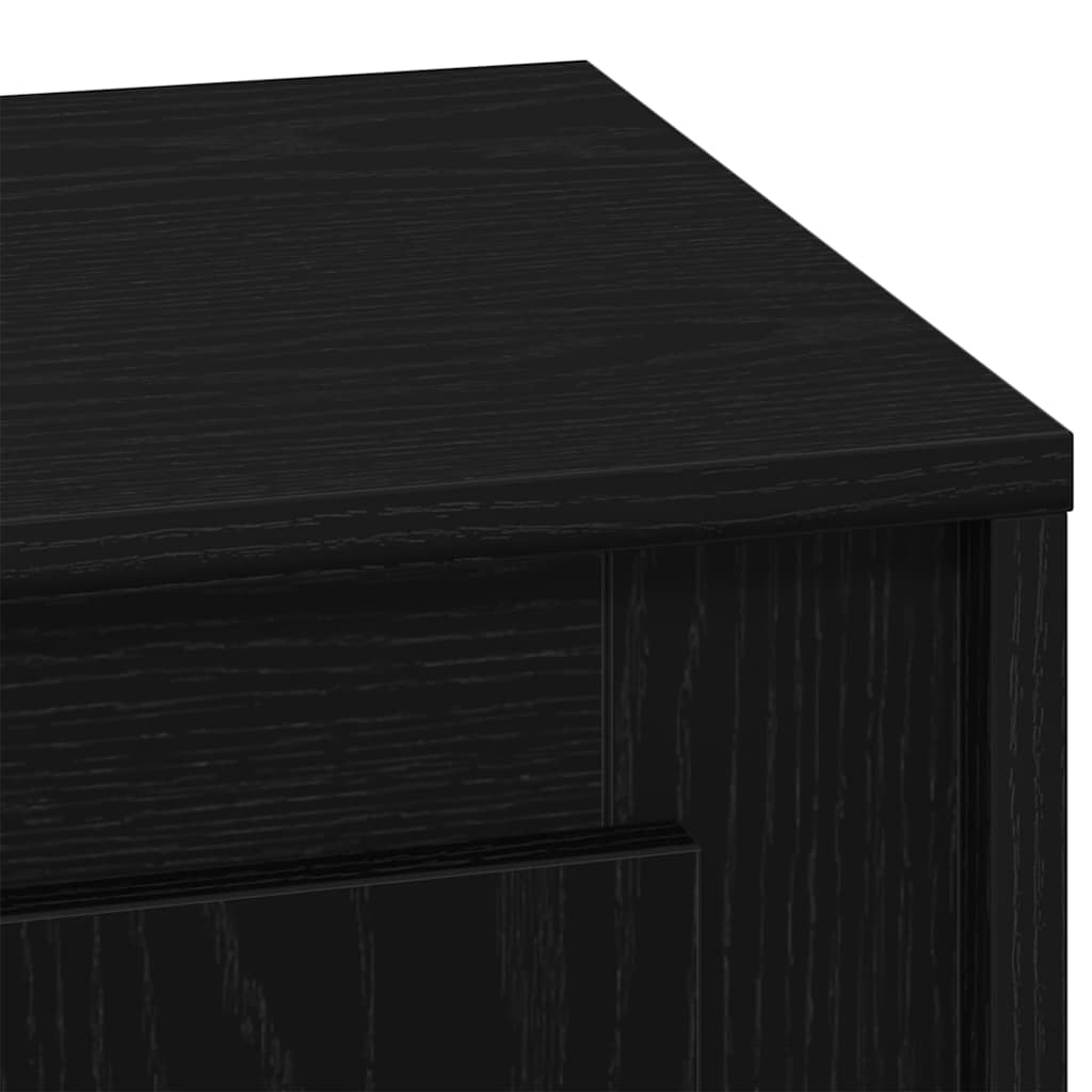 Šalia lovos spintelė 2 pcs Juoda 44 x 34,5 x 45 cm