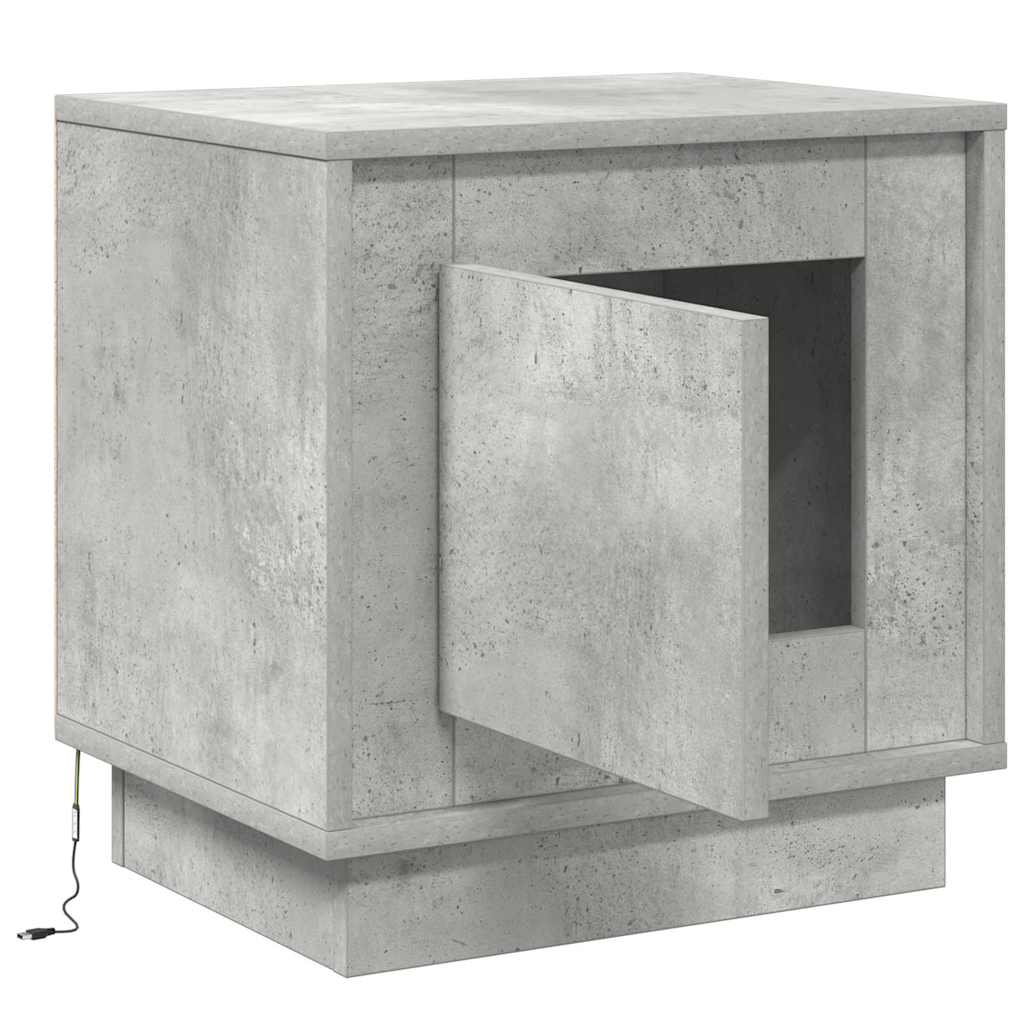 Šalia lovos spintelė 2 pcs Betono pilka 44 x 34,5 x 45 cm