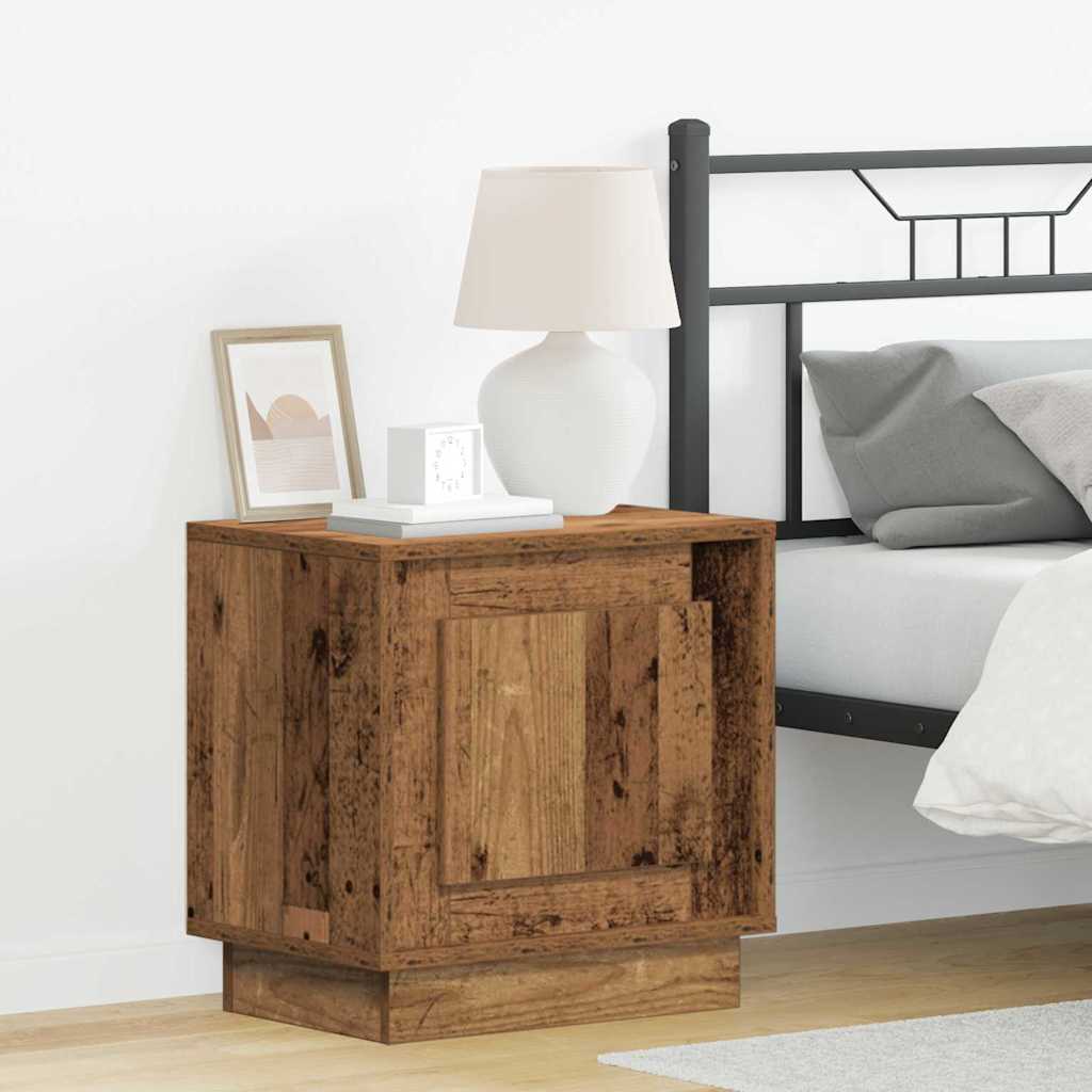 Šalia lovos spintelė 2 pcs Senas medis 44 x 34,5 x 45 cm