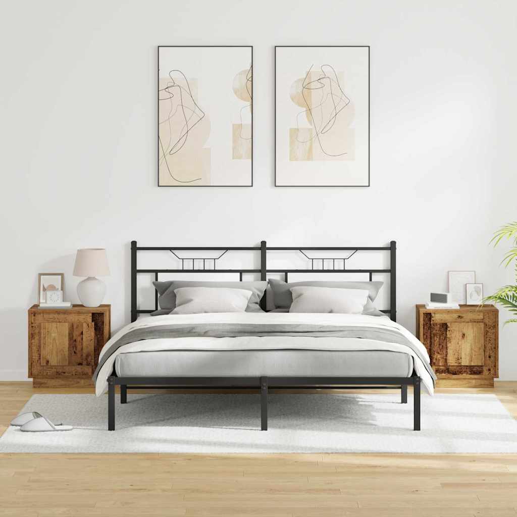 Šalia lovos spintelė 2 pcs Senas medis 44 x 34,5 x 45 cm