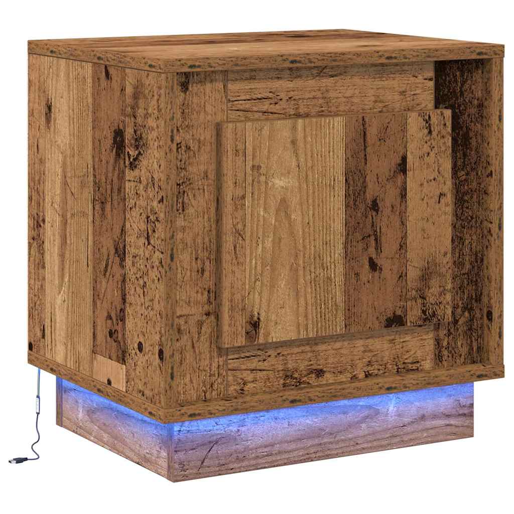 Šalia lovos spintelė 2 pcs Senas medis 44 x 34,5 x 45 cm