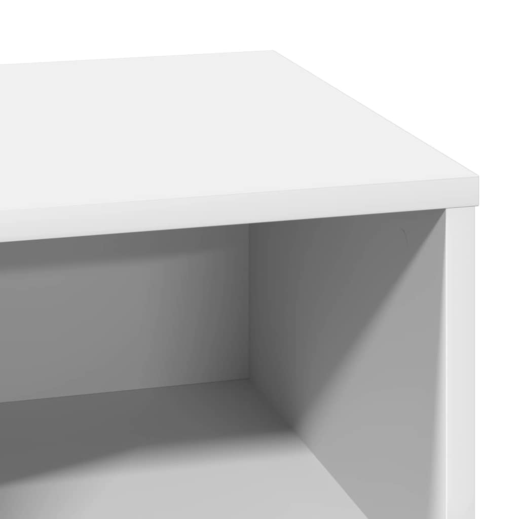 Naktsskapītis ar 2 atvilktnēm Balts 50 x 34.5 x 50 cm