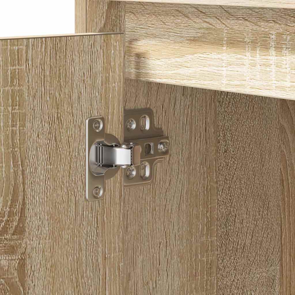 Bedside cabinet with 2 pcs Sonoma oak 50 x 34.5 x 50 cm