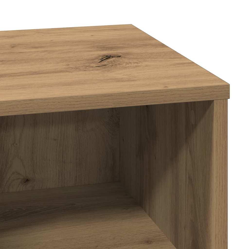 Bedside cabinet with 2 pcs Artisan oak 50 x 34.5 x 50 cm