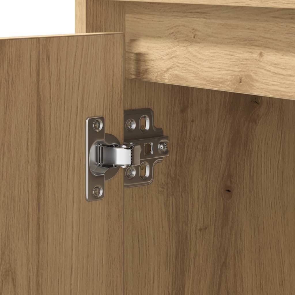 Bedside cabinet with 2 pcs Artisan oak 50 x 34.5 x 50 cm