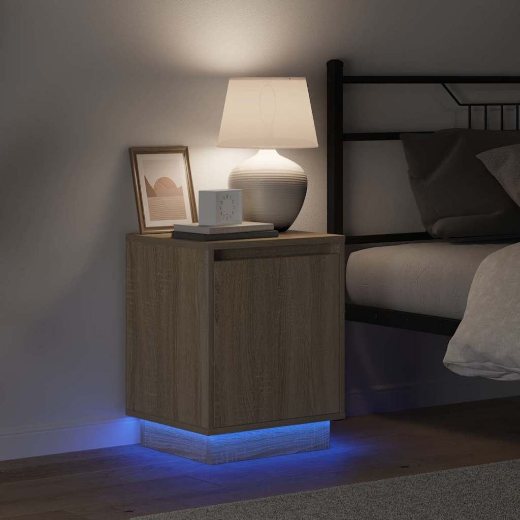 Bedside cabinet with Sonoma oak 39 x 34.5 x 50 cm