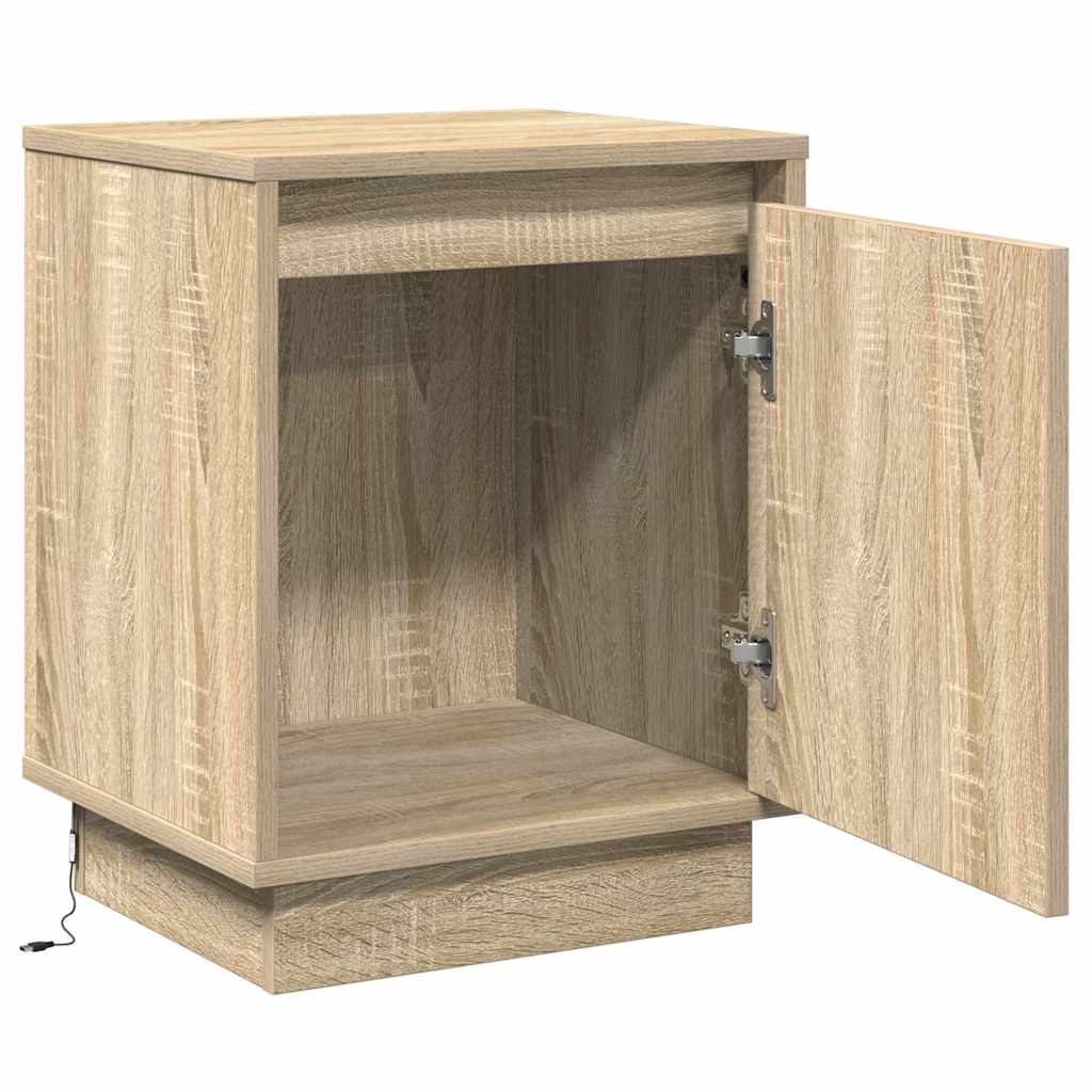 Bedside cabinet with Sonoma oak 39 x 34.5 x 50 cm
