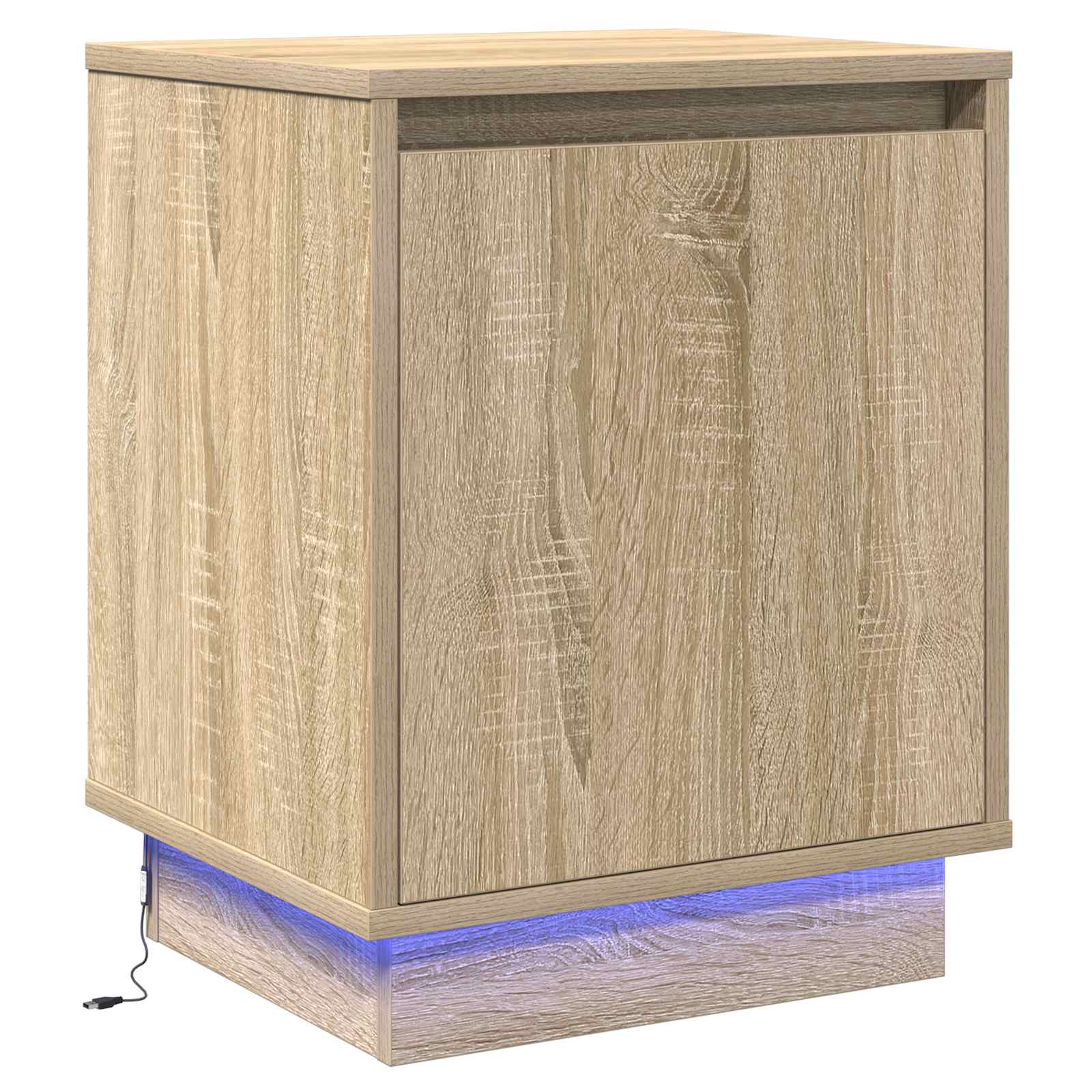 Bedside cabinet with Sonoma oak 39 x 34.5 x 50 cm