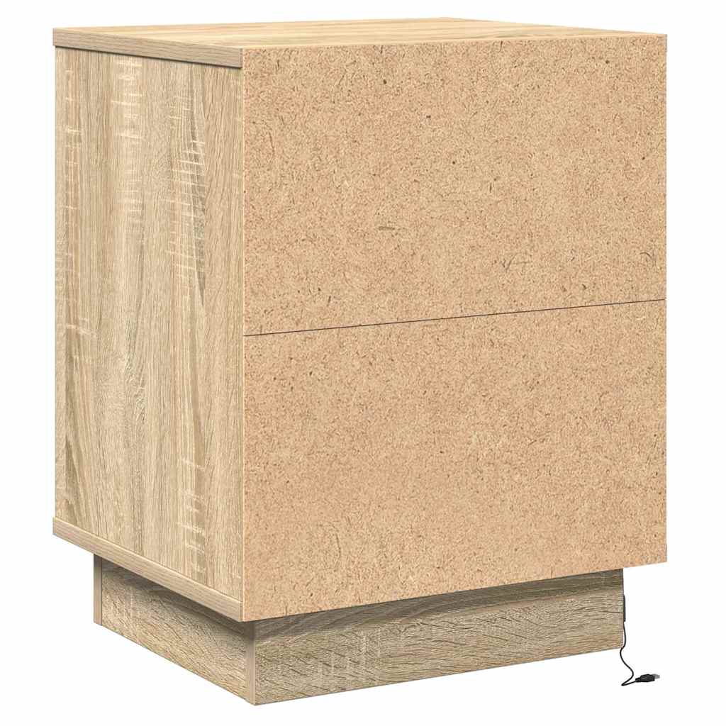 Bedside cabinet with Sonoma oak 39 x 34.5 x 50 cm