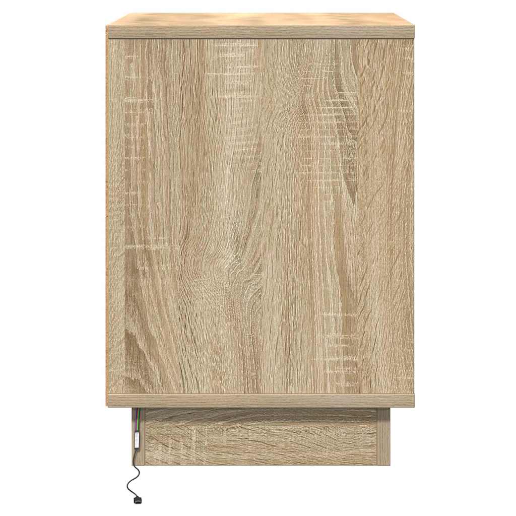 Bedside cabinet with Sonoma oak 39 x 34.5 x 50 cm
