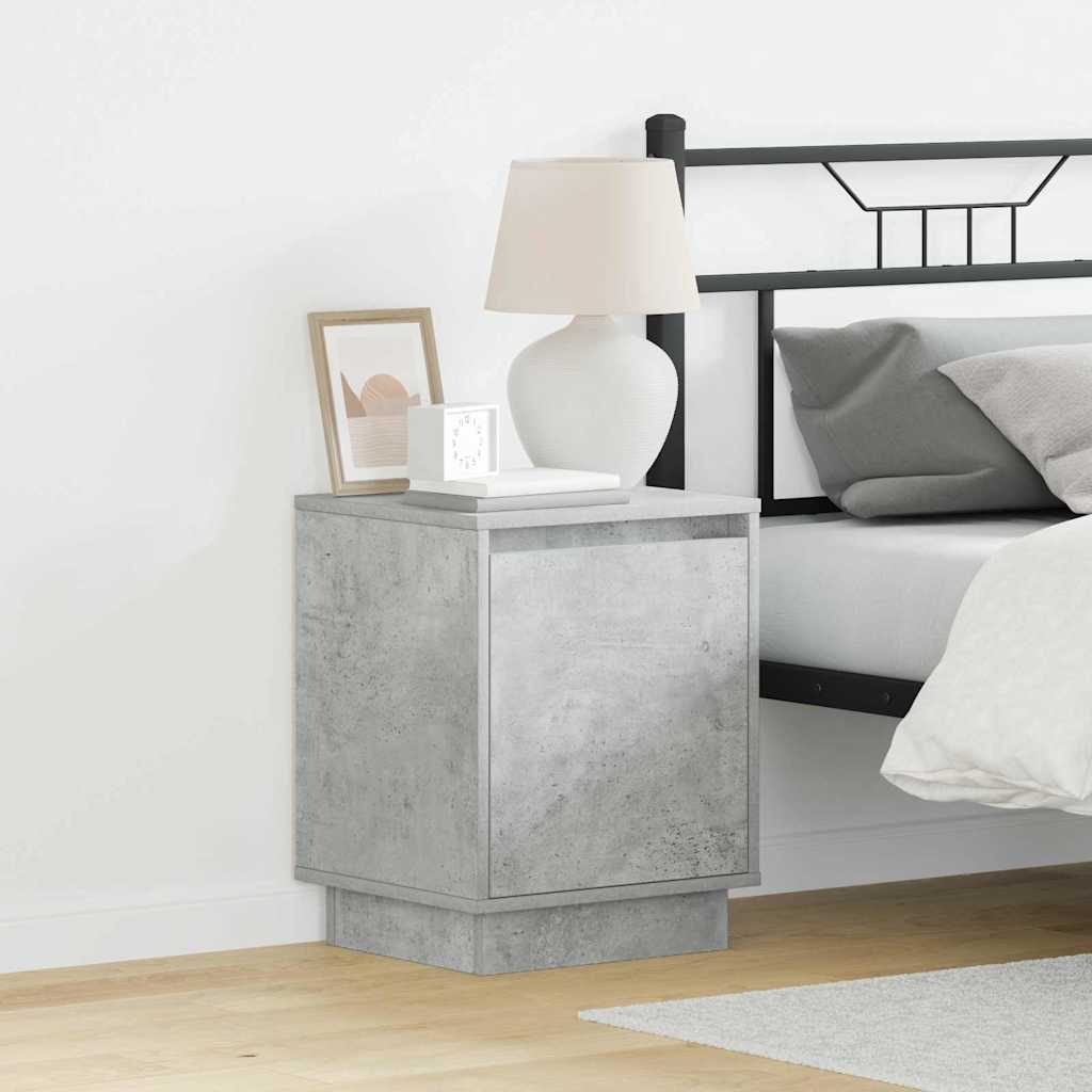 Bedside table with Concrete gray 39 x 34.5 x 50 cm