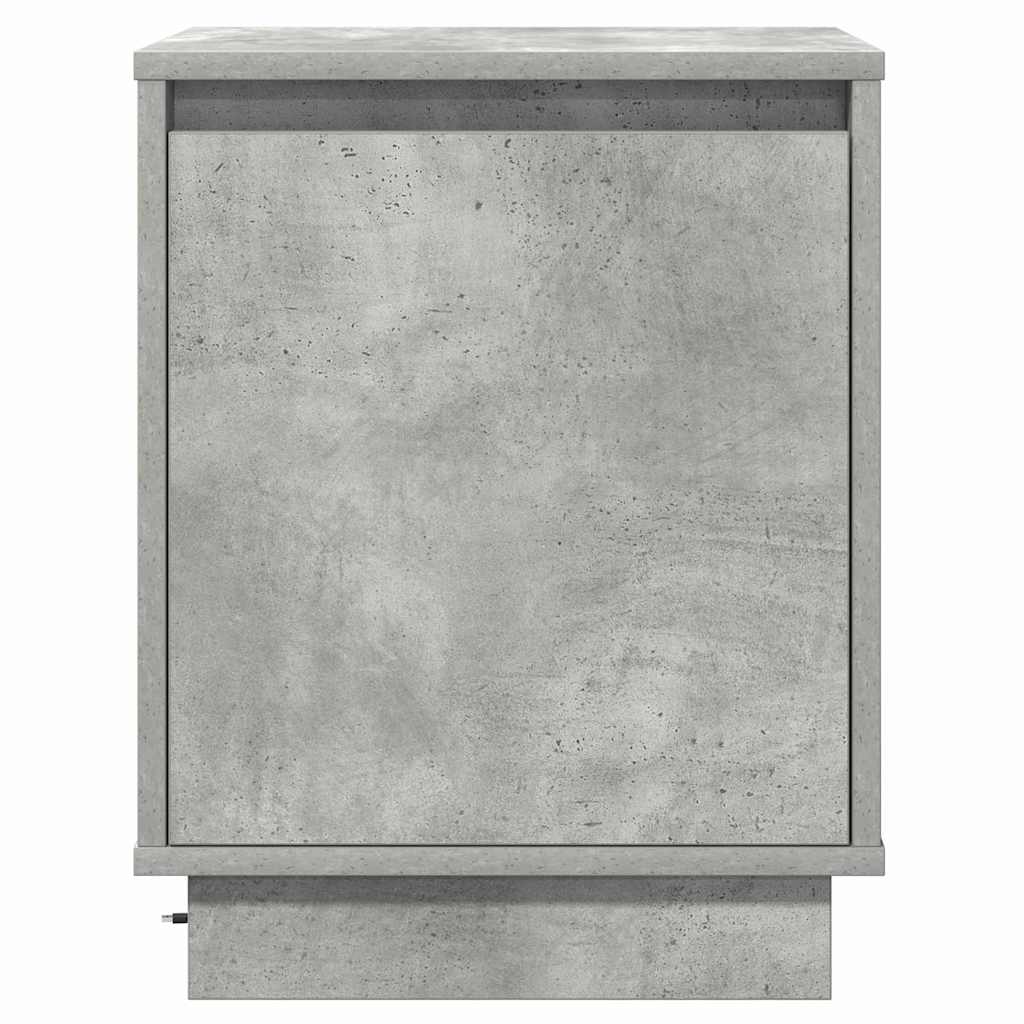 Bedside table with Concrete gray 39 x 34.5 x 50 cm