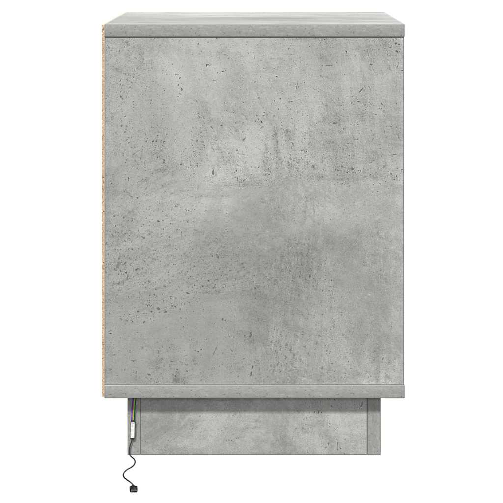 Bedside table with Concrete gray 39 x 34.5 x 50 cm