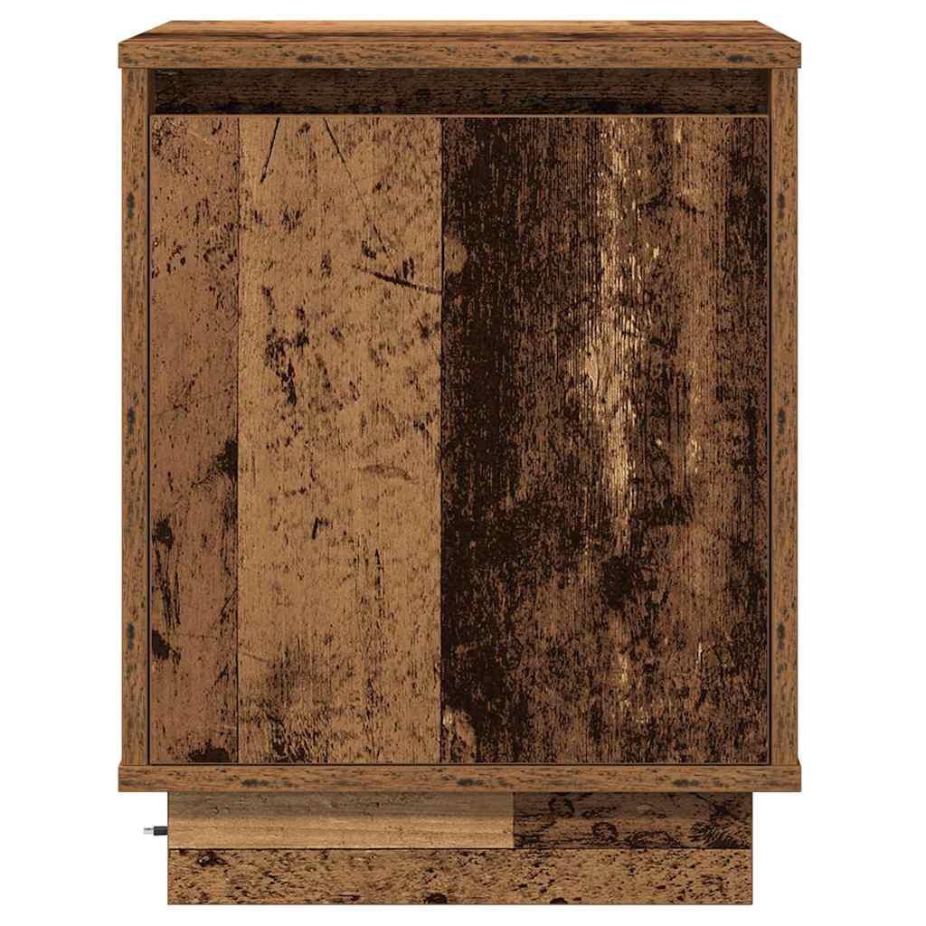 Šalia lovos spintelė su 2 pcs Sena mediena 39 x 34.5 x 50 cm