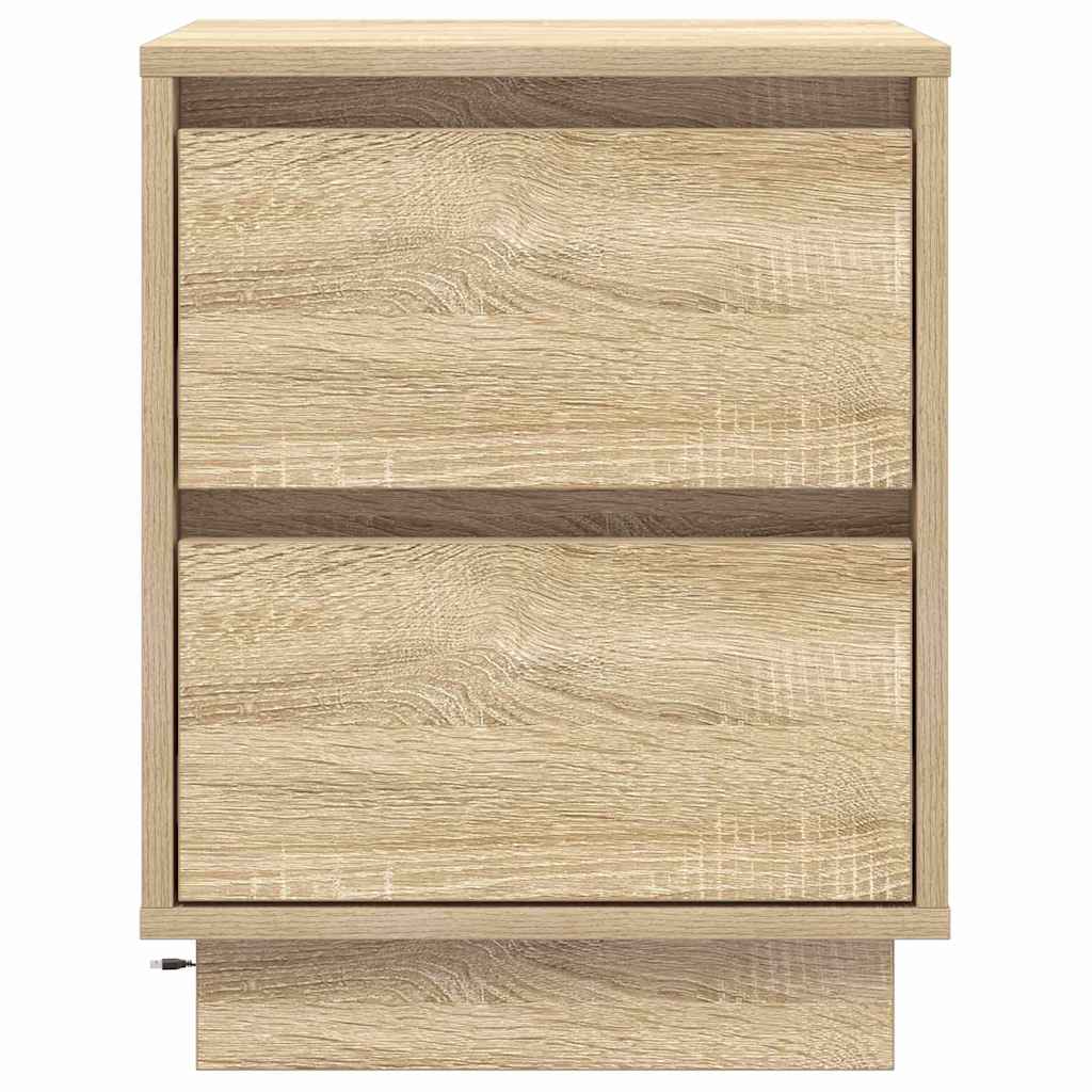 Šalia lovos spintelė 2 pcs Sonoma ąžuolas 39 x 34,5 x 50 cm
