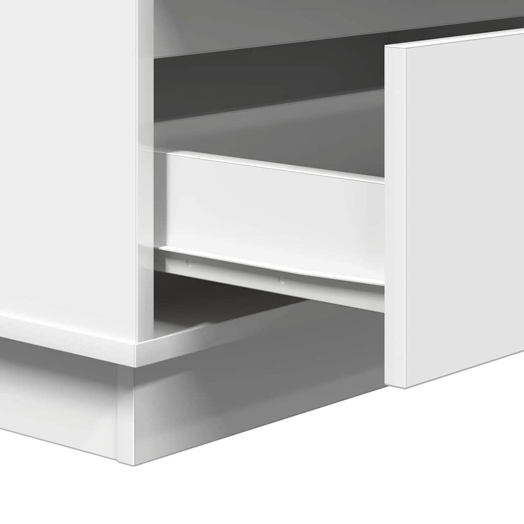 Šalia lovos spintelė Balta 71 x 34,5 x 75 cm Apdirbta mediena