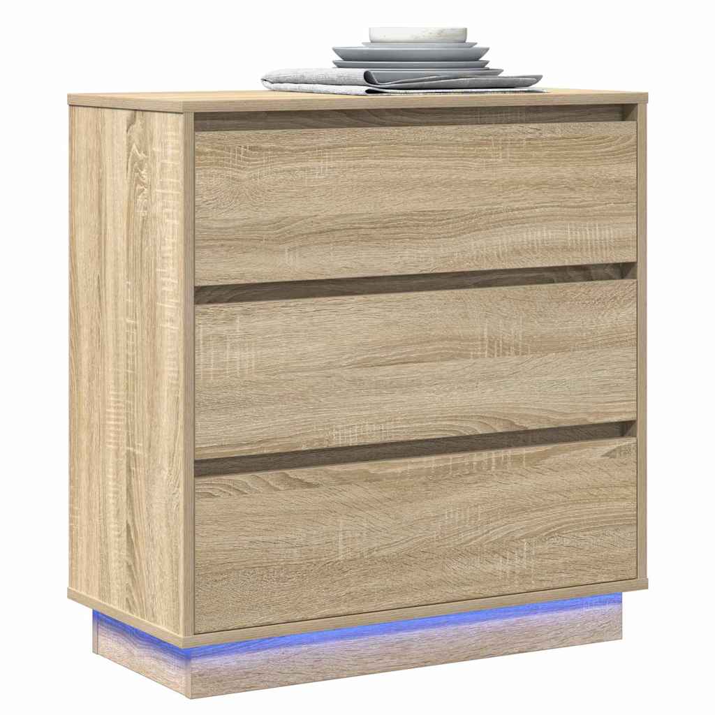 Naktsskapītis ozols Sonoma 71 x 34,5 x 75 cm