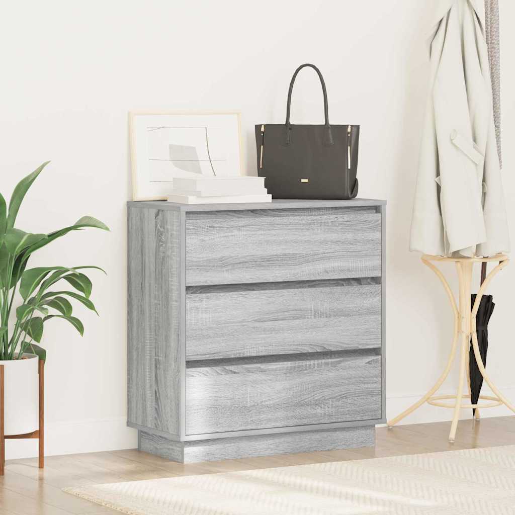 Šalia lovos spintelė Pilka 71 x 34,5 x 75 cm Apdirbta mediena