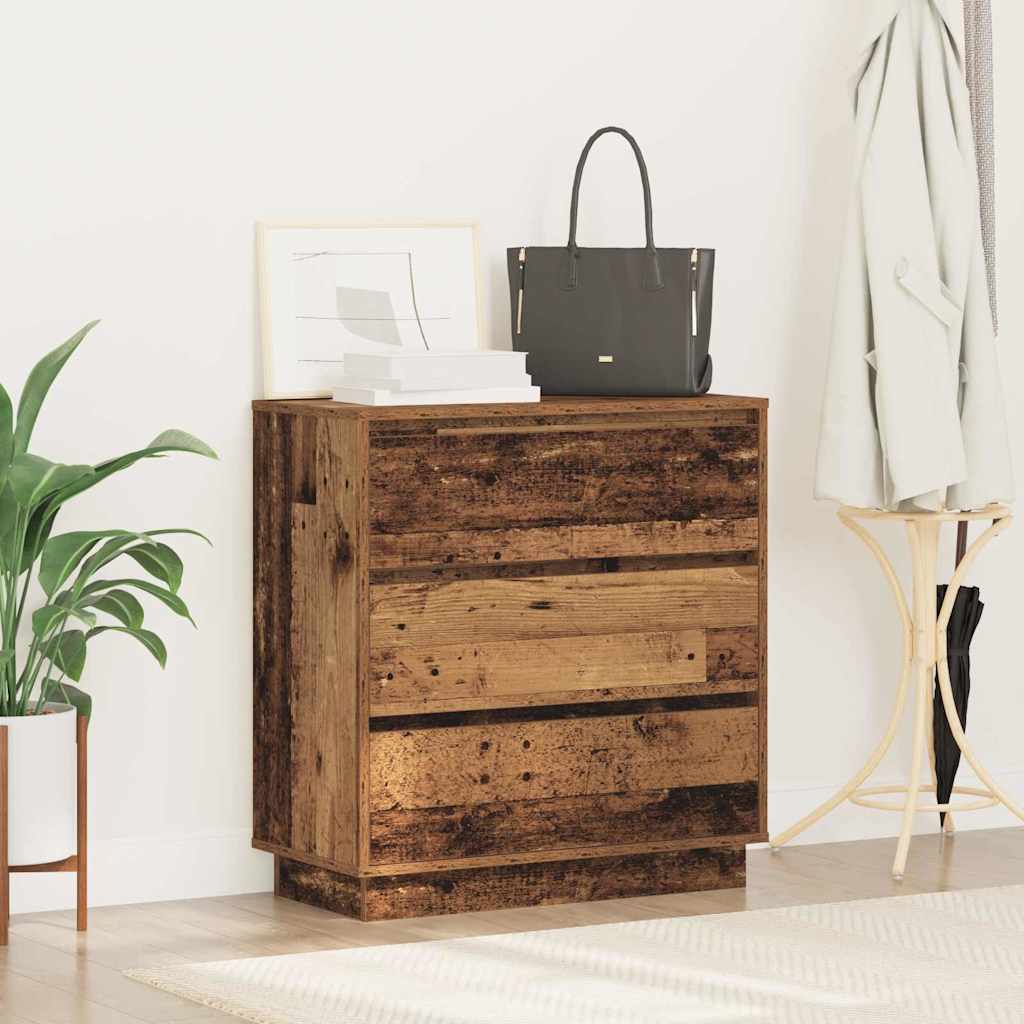 Naktsskapītis ar atvilktni, vecs koks 71 x 34,5 x 75 cm