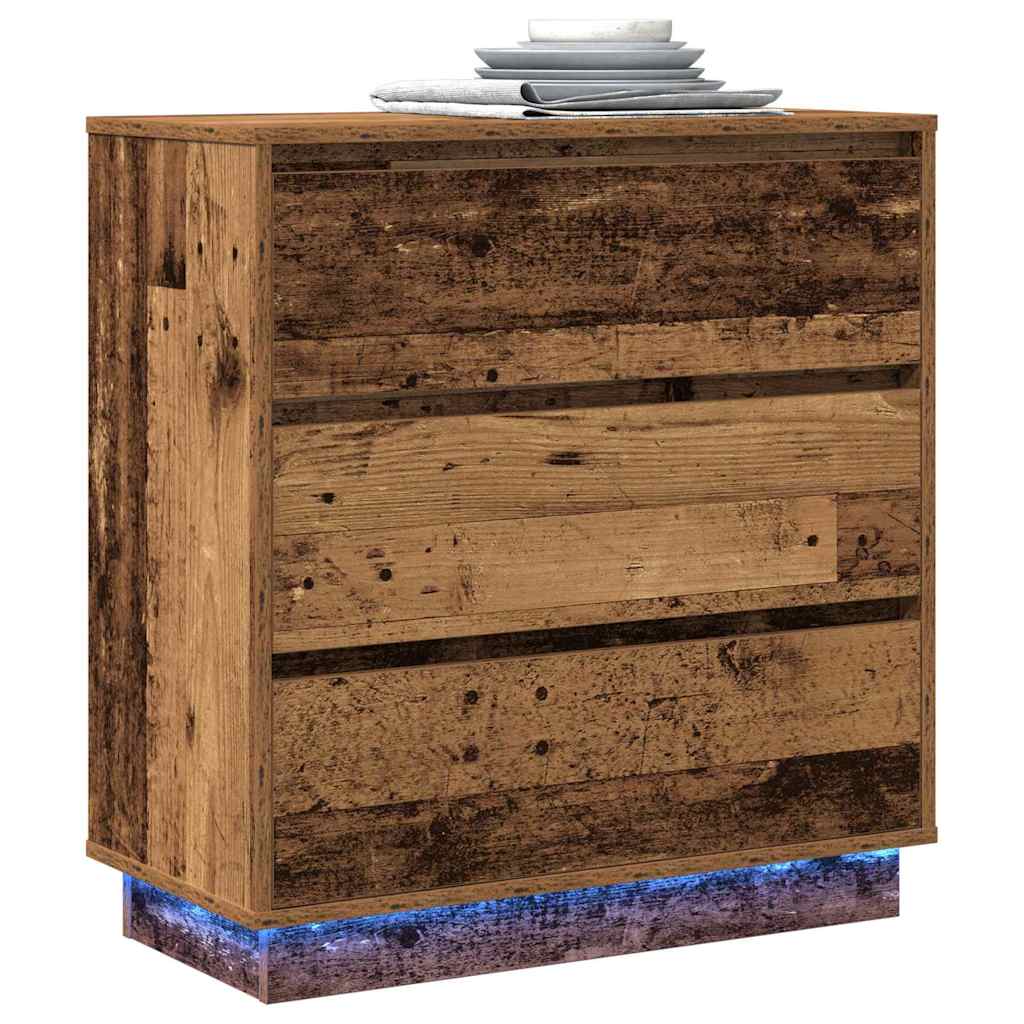 Naktsskapītis ar atvilktni, vecs koks 71 x 34,5 x 75 cm