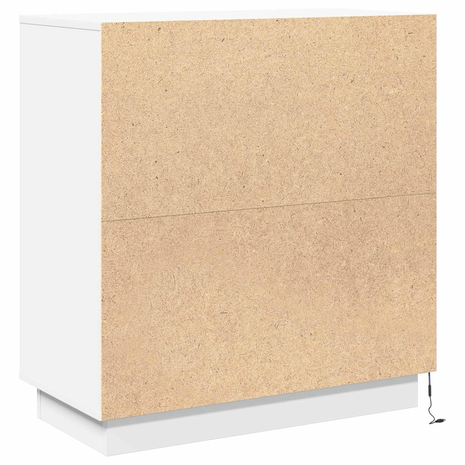 LED bufete balta 71 x 34,5 x 75 cm apstrādāta koksne