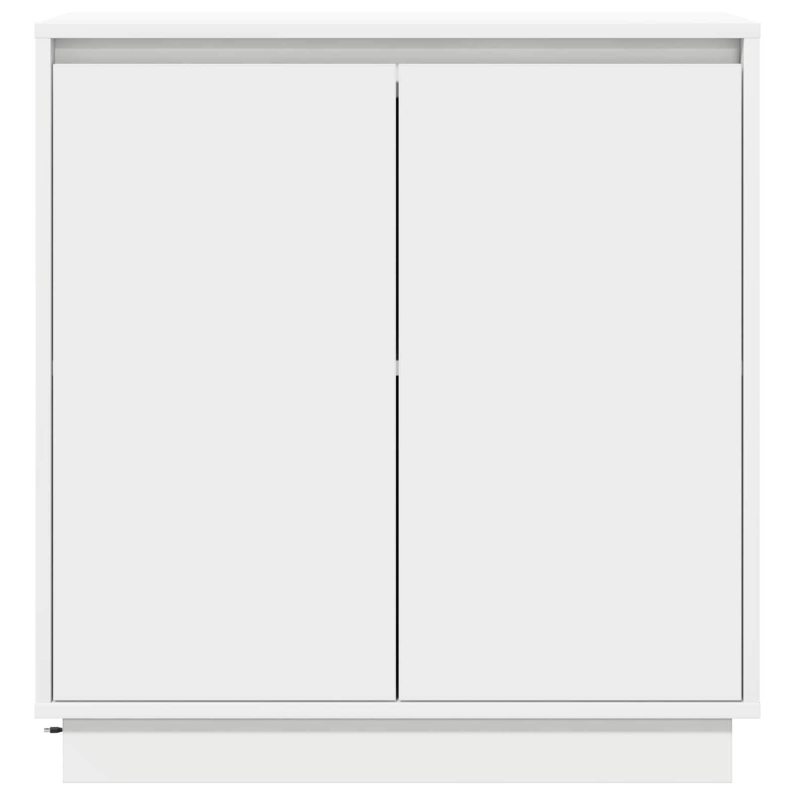 LED bufete balta 71 x 34,5 x 75 cm apstrādāta koksne