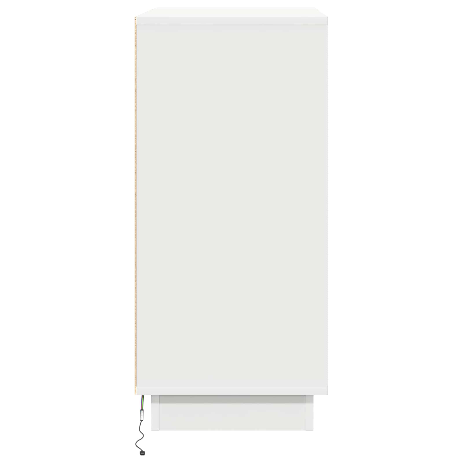 LED bufete balta 71 x 34,5 x 75 cm apstrādāta koksne